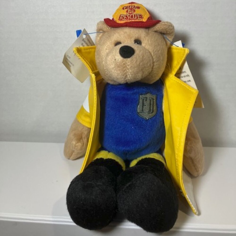 "Gallant" Fire & Rescue‎ Bear  Home Town Heroes Gold Series Limited Edition 2001